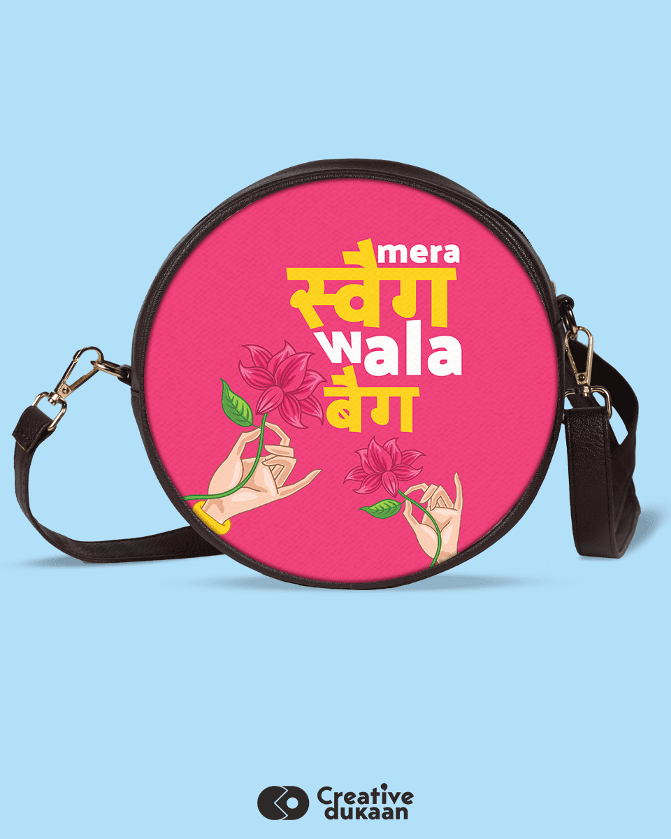 Summer Cool Colorful Round Sling Bag | Creative Dukaan