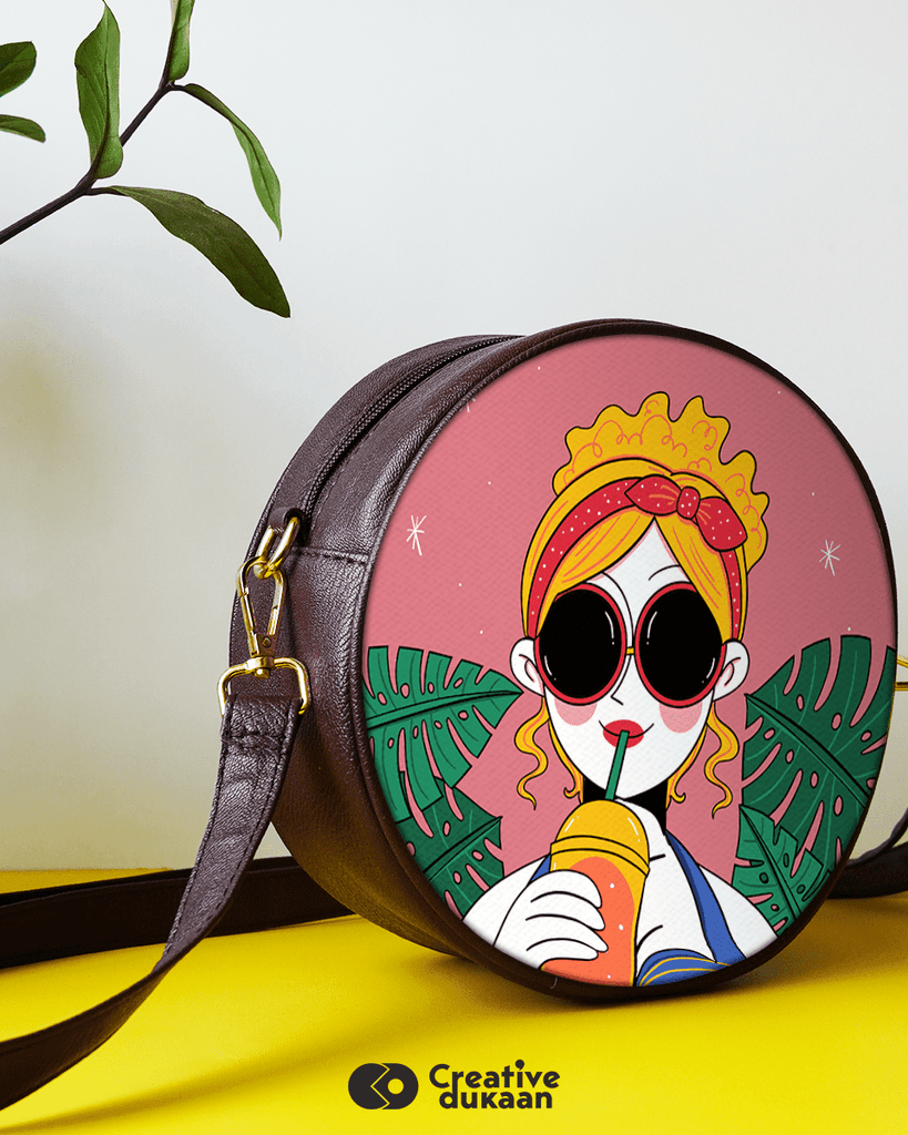 Cool Creative Women's Circle Crossbody Bag